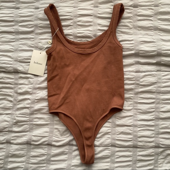 NWT Bohme Ribbed Bodysuit - Picture 2 of 4
